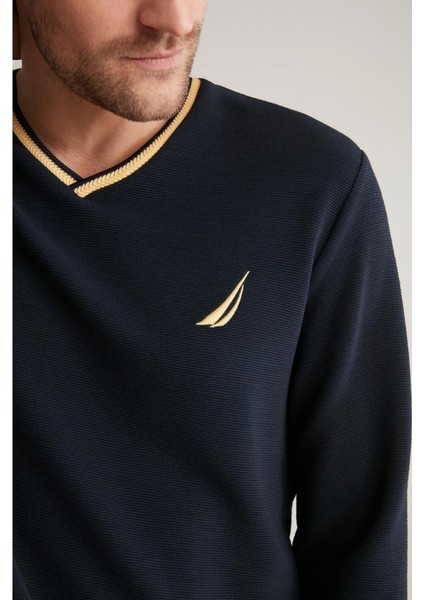 Yumuşak Dokulu Uzun Kol V Yaka Erkek Pijama Takım M608 modelleri