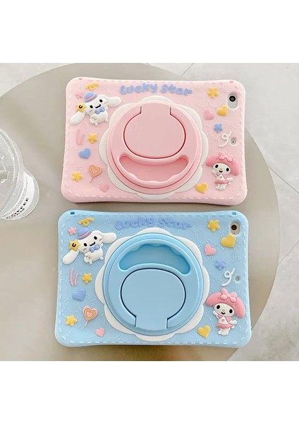 Samsung Galaxy Tab A9 Plus 11' X210 X213 X215 X217 Uyumlu Kılıf Cute Dolls Karakterli Çocuk Kılıfı