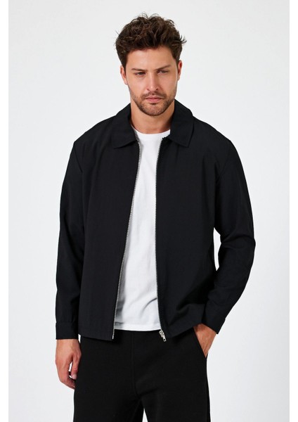 Gömlek Yaka Fermuarlı Mont (E24-00201) fiyatları