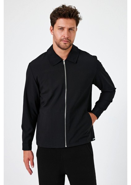 Gömlek Yaka Fermuarlı Mont (E24-00201) indirimleri