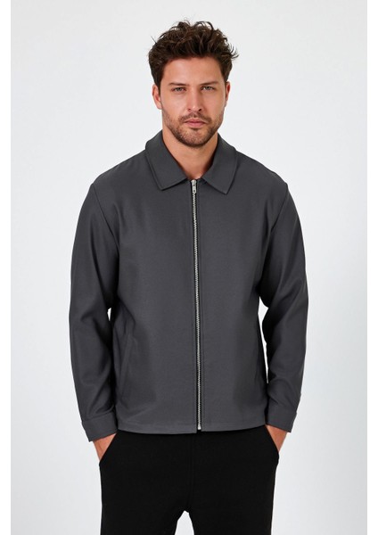 Gömlek Yaka Fermuarlı Mont (E24-00201) modelleri