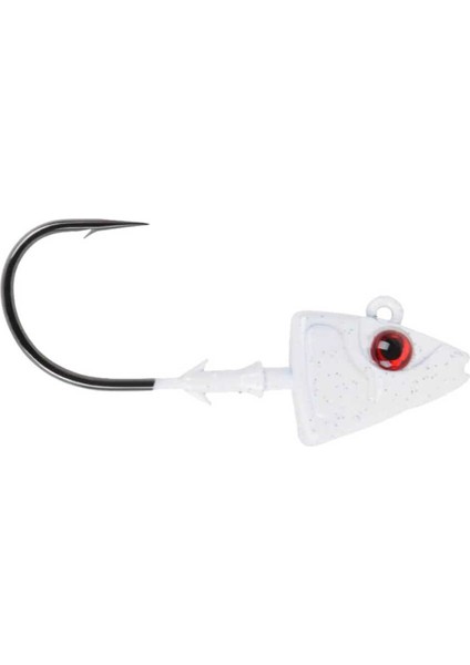SD824 Shad Jig Head Wh - WHITE-14GR - 3lu - 4-0