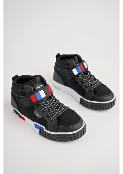 KUKULİ Garantili Legolu Bağcıklı ve Cırtlı Ortopedik Çocuk Sneaker Spor Ayakkabı