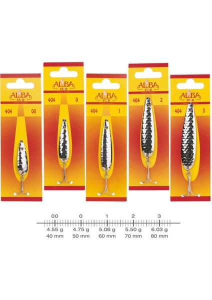 404 Lüfer Olta Kaşığı Desenli-No:00