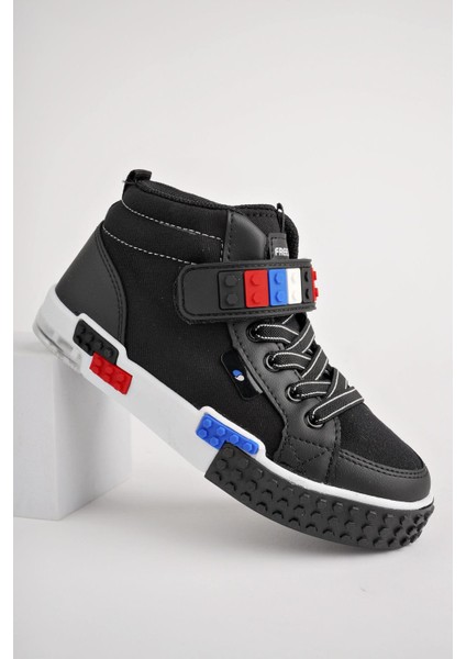 KUKULİ Garantili Legolu Bağcıklı ve Cırtlı Ortopedik Çocuk Sneaker Spor Ayakkabı