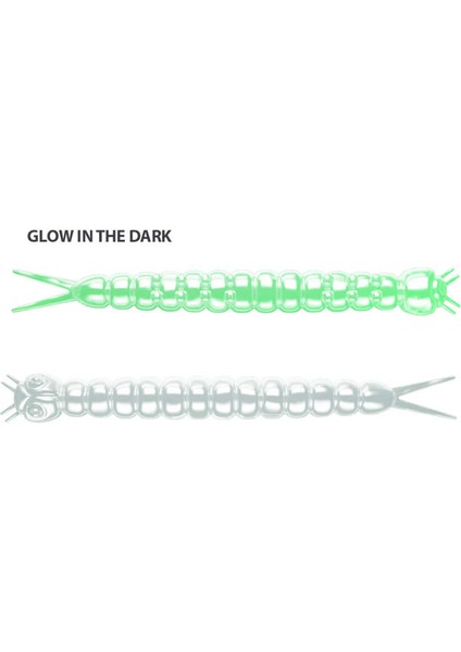 Slight Worm Cheese Suni Yem 000 - Glow Uv GREEN-38MM