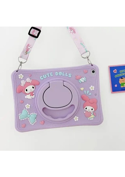 Samsung Galaxy Tab A9 Plus 11' X210 X213 X215 X217 Uyumlu Kılıf Cute Dolls Karakterli Çocuk Kılıfı