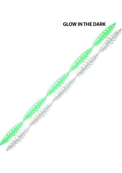 Larva Multi Garlic Suni Yem 000 - Glow Uv GREEN-25MM