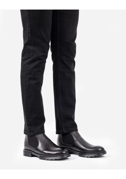 Hakiki Deri Siyah Su & Soğuğa Dayanıklı Kürklü Erkek Kışlık Bot LUASS25AL0030 fırsatları