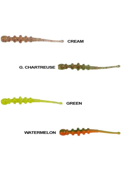 Tipsy Worm 5.8cm Silikon Yem (12 Adet) Pınk Glow-Standart