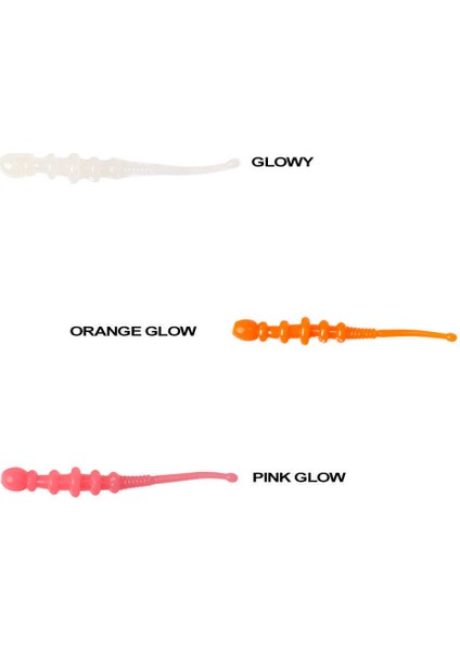 Tipsy Worm 5.8cm Silikon Yem (12 Adet) Pınk Glow-Standart