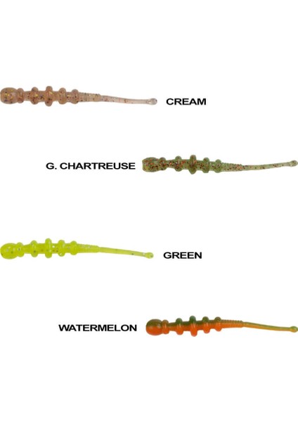 Tipsy Worm 5.8cm Silikon Yem (12 Adet) Pınk Glow-Standart