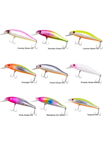 Slalom Sinking 8cm 11GR Maket Yem Pearl Chart Uv-Standart