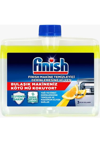 Bulaşık Makinesi Temizleyici Sıvı 250 ml Limon