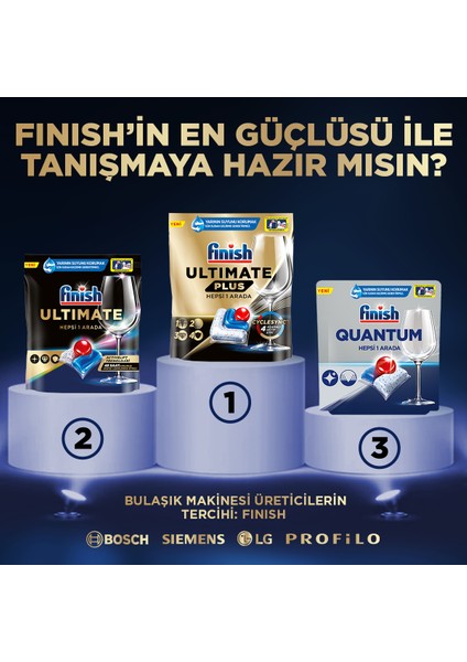 Ultimate Plus 60 Kapsül  Bulaşık Makinesi Deterjanı Tableti (1 x 60 Kapsül)