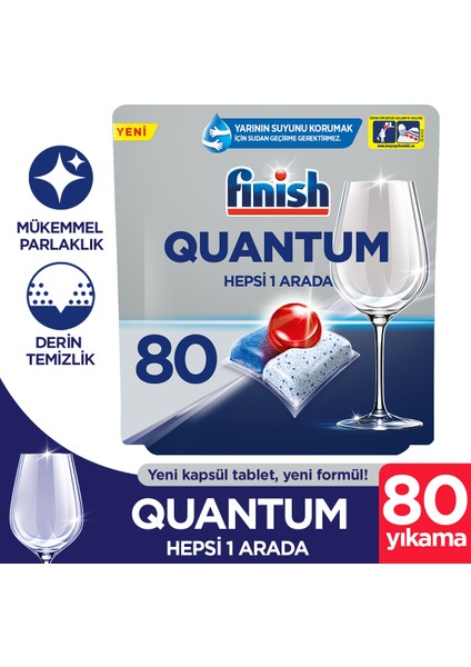 Quantum 80 Kapsül Bulaşık Makinesi Deterjanı Tableti