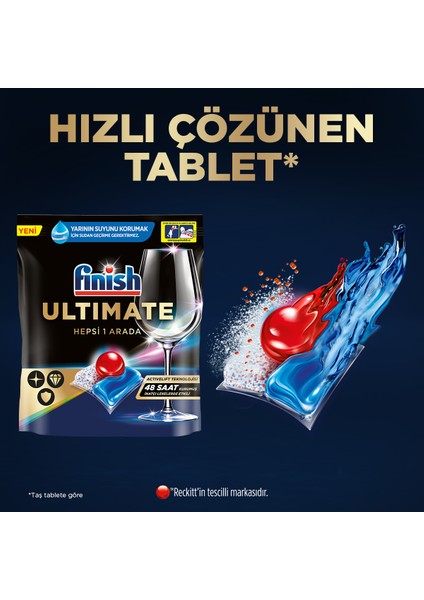 Ultimate 48 Kapsül Bulaşık Makinesi Deterjanı Tableti (1 x 48 Kapsül)