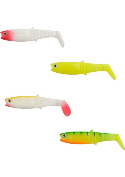 Buster Shad 8cm Silikon Yem (25 Adet) Yellow Red-Standart