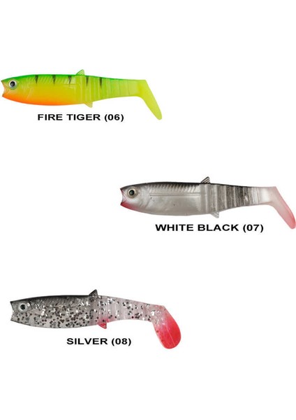 Buster Shad 8cm Silikon Yem (25 Adet) Yellow Red-Standart