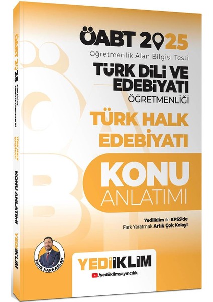 2025 ÖABT Türk Dili ve Edebiyatı Öğretmenliği Türk Halk Edebiyatı Konu Anlatımı