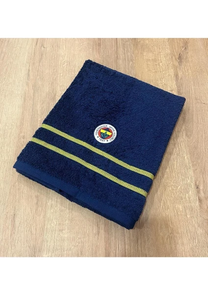 Lisanslı Fenerbahçe Arma Pamuk 50X90 cm Yüz Havlusu Lacivert