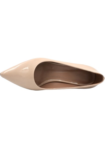 (Pine Cone) Kadın Stiletto Ayakkabı Rugan Bej indirimleri