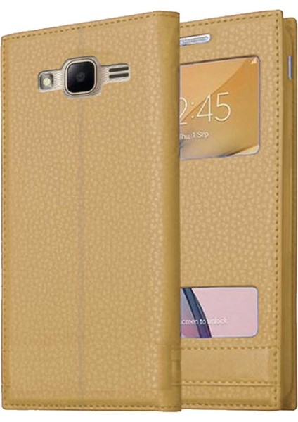 Samsung Galaxy J5 Uyumlu Pencereli Kapaklı Magnum Kılıf