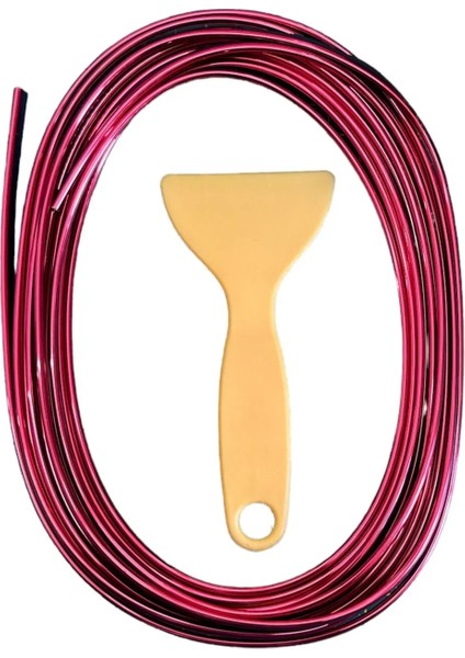 Trim Fitilli Yeni Nesil Araç Içi Ip Şerit Balık Sırtı Nikelajlı 5 mt