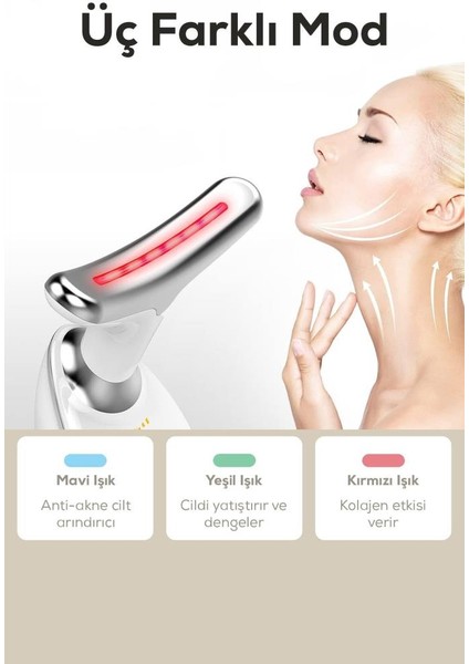 Yüz ve Boyun Cilt Bakım Cihazı – Ems LED Teknolojisi ile ve Sıkılaştırıcı Siyah modelleri