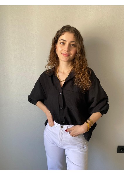 Organik Kumaş Oversize Kalıp Kadın Gömlek modelleri