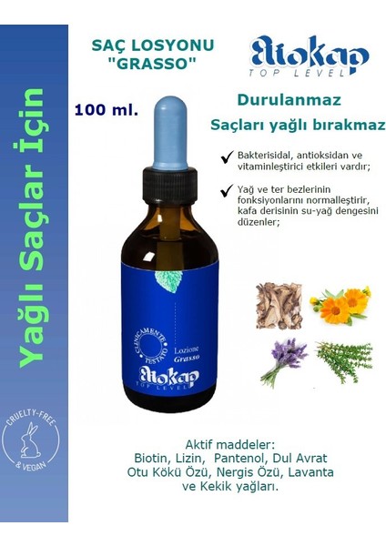 Grasso- Yağlı Saç Derisi Için Saç Losyonu, 100 Ml.