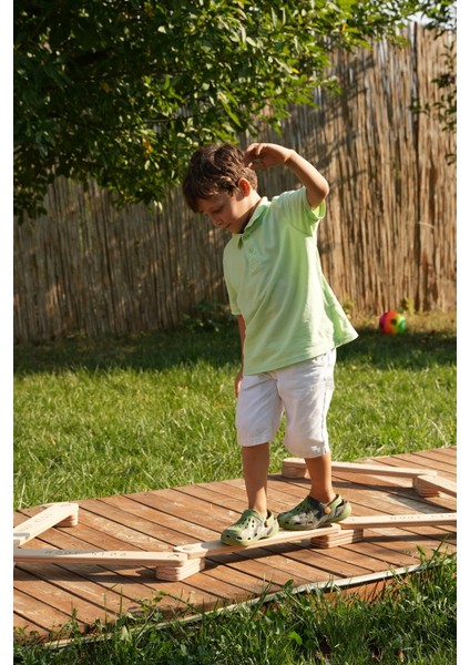 Ahşap Denge Kirişi Montessori Eğitici Oyunlar
