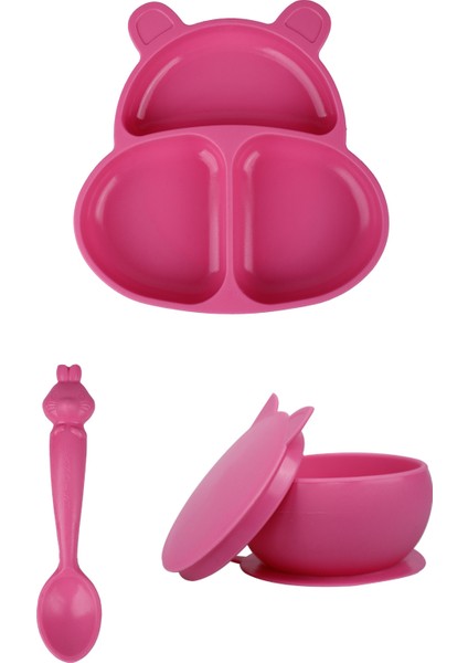 Beslenme Seti Huppo, Hamham, Kitten Bubblegum Pink -Pembe