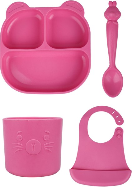 Beslenme Seti Mamma, Hamham, Bubu, Bibsy Bubblegum Pink -Pembe