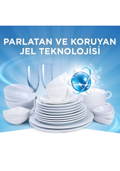 Hepsi Bir Arada Konsantre Jel 2x1000 ml Bulaşık Makinesi Deterjanı