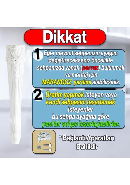Nehir Plastik Sehpa Ayağı 40 cm Beyaz Orta Ayak Zigon Sehpa Mobilya Masa Ayakları Beyaz 1 Adet fiyatları