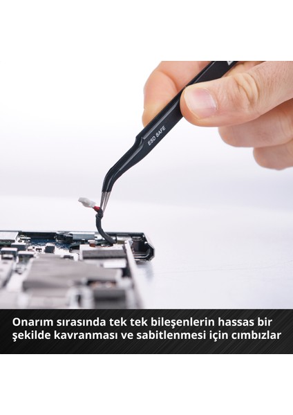 84 parçalı hassas ve elektronik tamir seti (hassas uçlar ve lokmalar, tornavida ucu tutucusu, esnek şaft uzatması, topraklama aparatı, plastik açma aparatı)