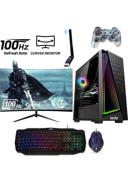 Ocean X i5-4570 16GB 512GB SSD RX550 4GB 24'' Oyuncu Masaüstü Bilgisayarı