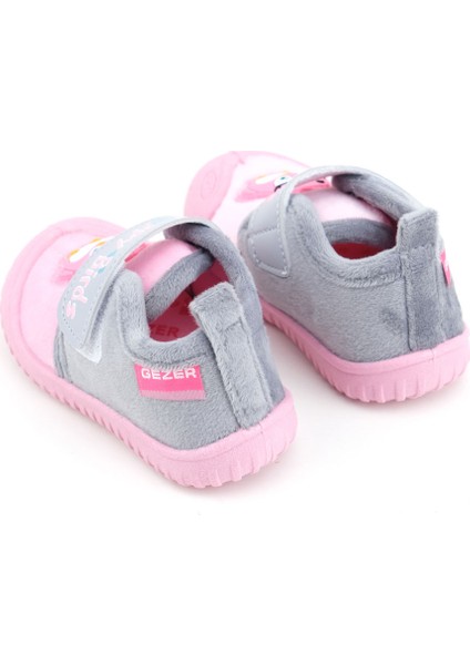 Kışlık Cırtlı Ayarlanabilir Rahat Taban Happy Birds Bebe Kız Panduf Ayakkabı fırsatları