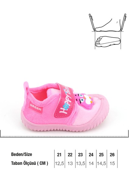 Kışlık Cırtlı Ayarlanabilir Rahat Taban Happy Birds Bebe Kız Panduf Ayakkabı fiyatları