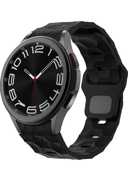 Galaxy Watch 5 Pro 45MM KRD-116 20MM Futbol Desenli Spor Tasarımlı Silikon Kordon