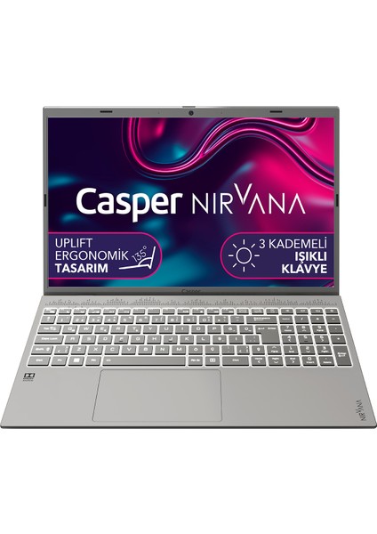 Nirvana C550.1235-DF00X-G-F Intel Core i5-1235U 32GB RAM 1TB NVME SSD Freedos