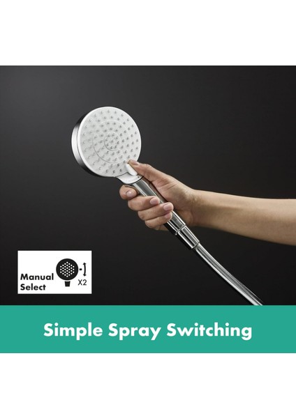 Crometta S Duş Kolonu 240 1 Jet, Ecosmart, 9 Lt/dk, Reno - HNG27270000 fırsatları