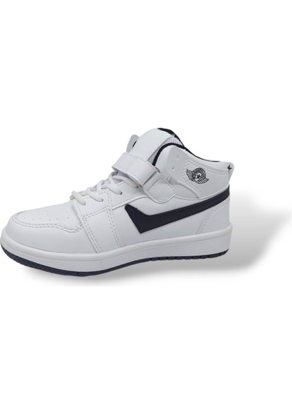 Lambırlent Beyaz Bilekli Bantlı Çocuk Spor Ayakkabı modelleri