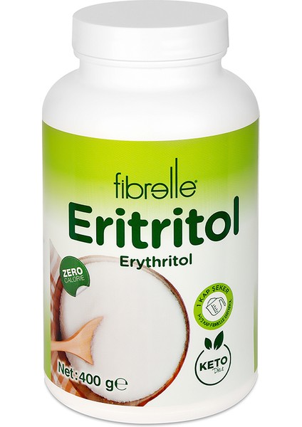 Eritritol Ketojenik Diyete Uygun Tatlandırıcı 400 gr Sıfır Kalori Erythritol