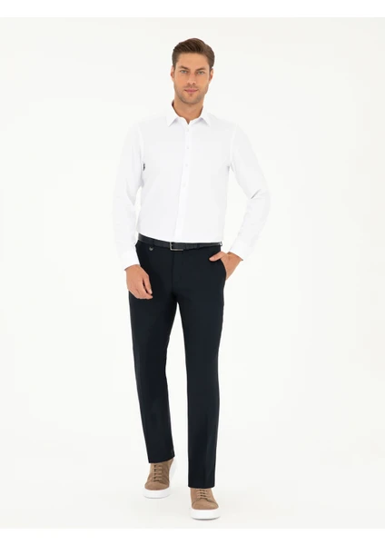 Pierre Cardin Erkek Lacivert Slim Fit Kumaş Pantolon 50297519-VR033