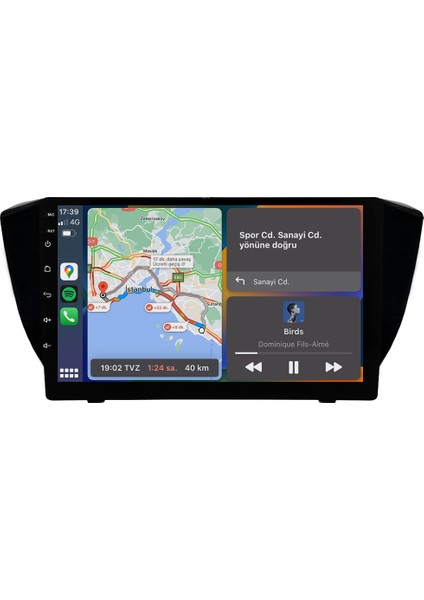 Skoda Superb (2015-2017) Android 14 Multimedya Carplay 10 Inch 4 GB Ram / 64 GB Hafıza CRV-4482XR