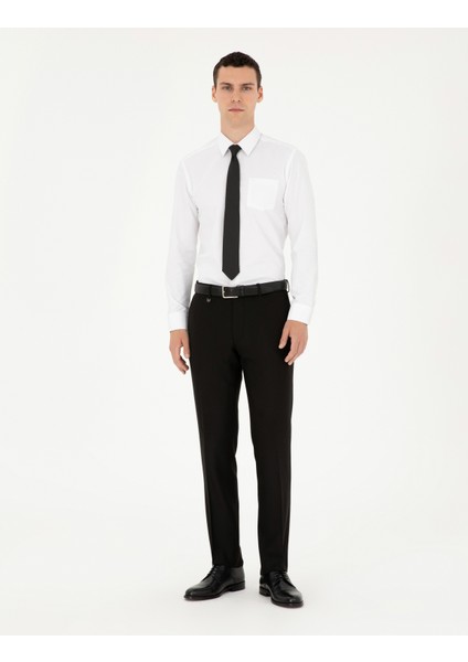 Pierre Cardin Erkek Siyah Slim Fit Kumaş Pantolon 50297519-VR046