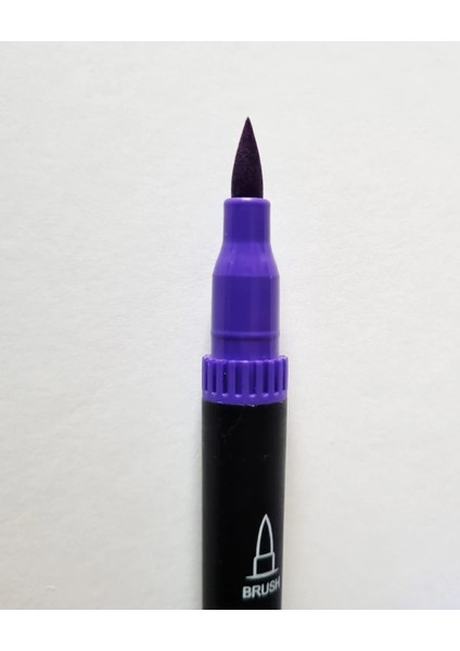 12 Renk Çift Taraflı Fırça ve Iğne Uçlu Dual Tip Brush Grip Fineliner Çift Uçlu Kalem