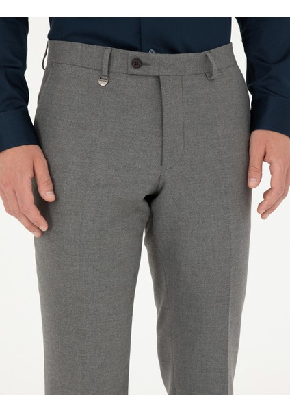 Pierre Cardin Erkek Füme Slim Fit Kumaş Pantolon 50297519-VR058